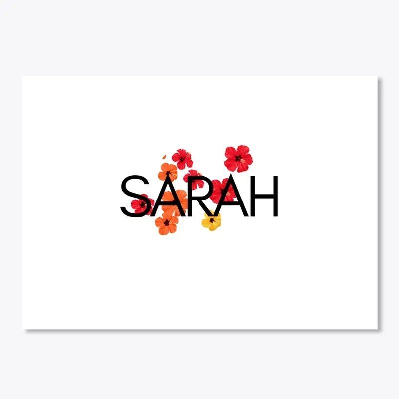 SARAH NAME Design..